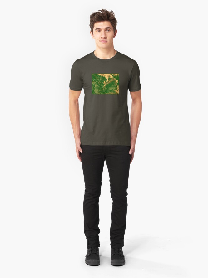 Alternate view of For the Love of Cows Slim Fit T-Shirt