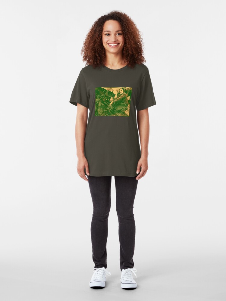 Alternate view of For the Love of Cows Slim Fit T-Shirt
