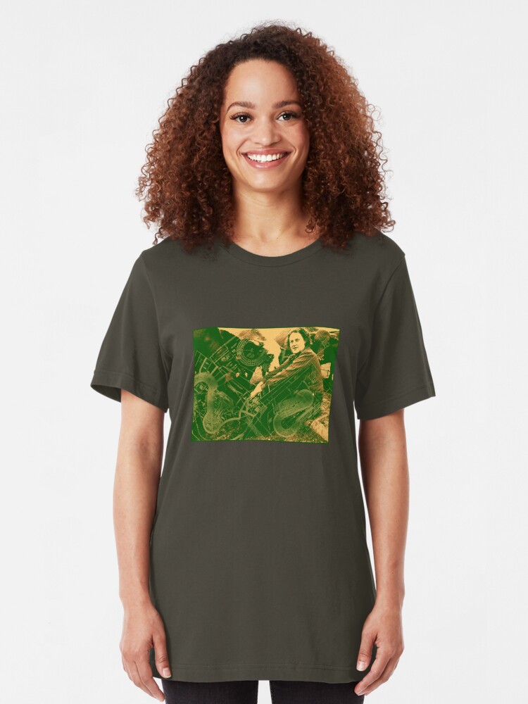 Alternate view of For the Love of Cows Slim Fit T-Shirt