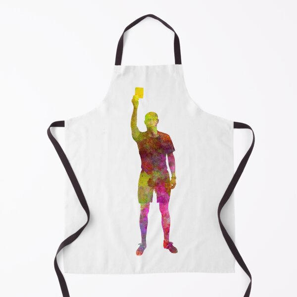 Item preview, Referee in watercolor, foul signal, yellow card 01 designed and sold by paulrommer.