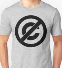 Public Domain Symbol, Copyleft Unisex T-Shirt