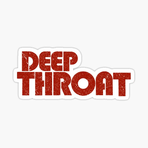 Deep Throat logo (Vintage/Distressed) Sticker