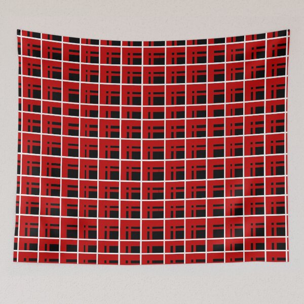 Item preview, Chequered design black red and white new design for unique gifts  designed and sold by Cardio Boutique.
