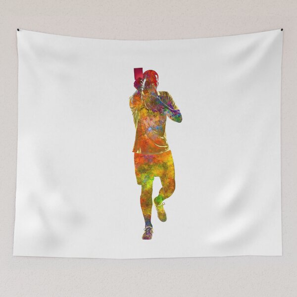 Item preview, Referee in watercolor, foul signal, yellow card 01 designed and sold by paulrommer.