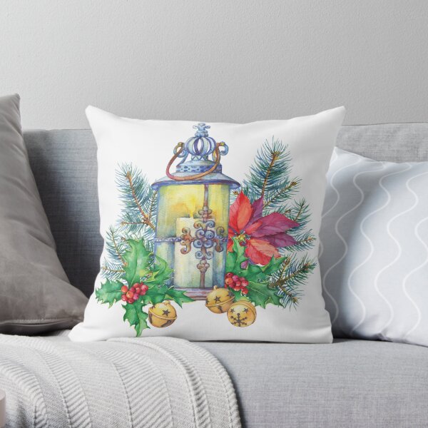 Christmas Tree Funny Arts Throw Pillow