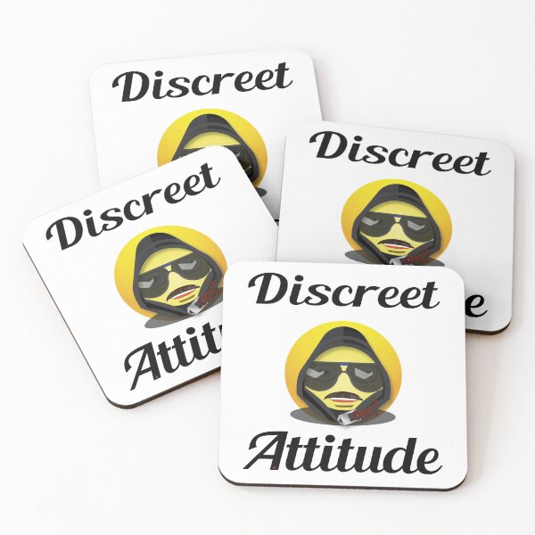 Item preview, Discreet Attitude - Discreet - Cool Fun Message Smiley designed and sold by rubislys.