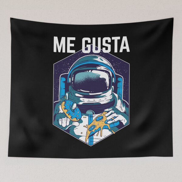 Item preview, Me Gusta Pizza Donut Astronaut Helmet Space Spain designed and sold by RJ-Art.