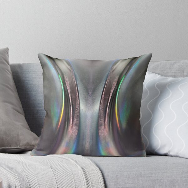 Item preview, silver holographic sundog aesthetic abstract art print designed and sold by Saburkitty.