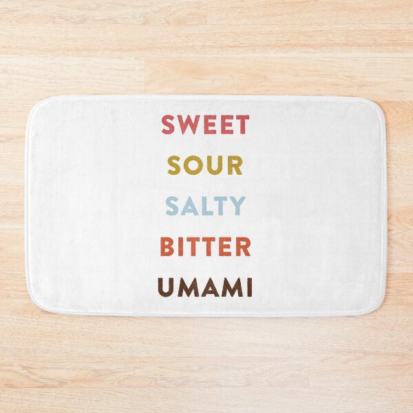 Item preview, A Tasteful Kitchen Art Print, food typography featuring all 5 flavours designed and sold by the50ftsnail.