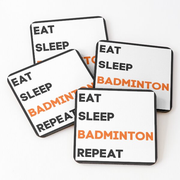 Item preview, Eat Sleep Badminton Repeat designed and sold by Ogrelink.