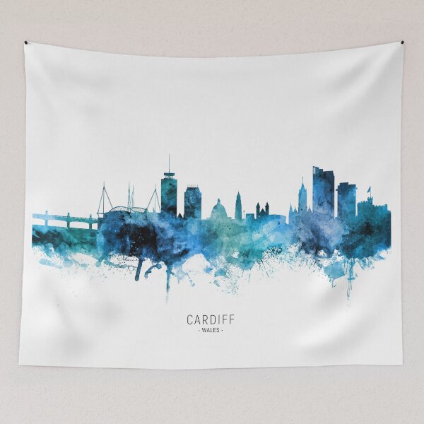 Item preview, Cardiff Wales Skyline designed and sold by ArtPrints.