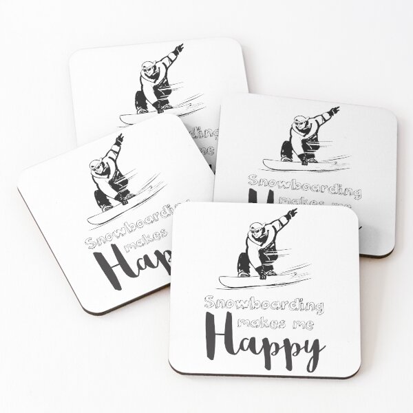 Item preview, Snowboarding Makes Me Happy designed and sold by 4AllTimes.