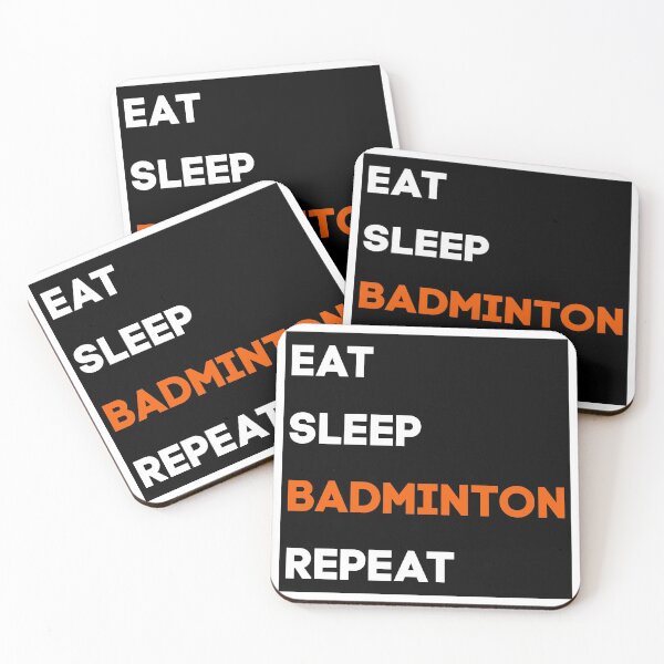 Item preview, Eat Sleep Badminton Repeat designed and sold by Ogrelink.