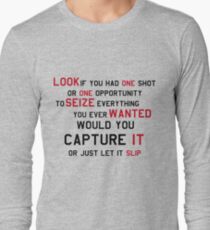 EMINEM MOTIVATIONNAL SHIRT BLACK&RED Long Sleeve T-Shirt