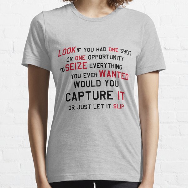 EMINEM MOTIVATIONNAL SHIRT BLACK&RED Essential T-Shirt