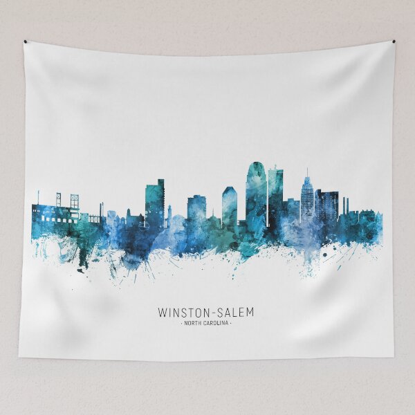 Item preview, Winston-Salem North Carolina Skyline designed and sold by ArtPrints.