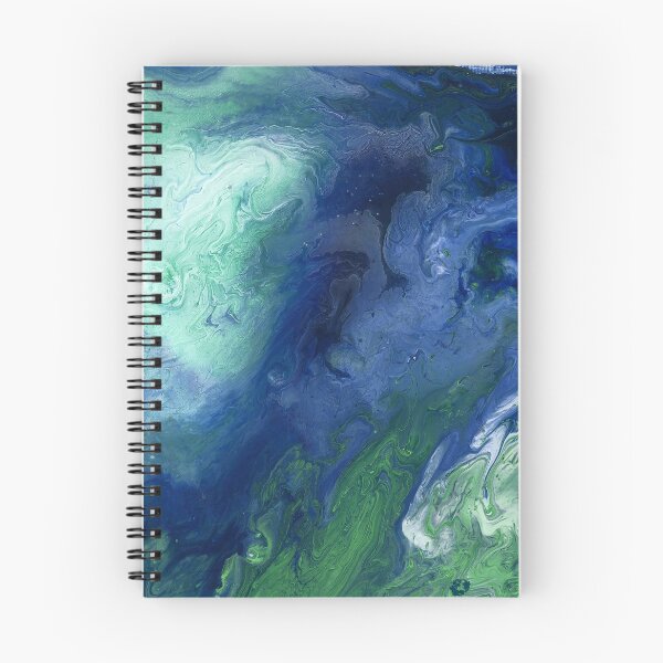 Item preview, The Dreamy Ocean , Fluid acrylic art, Ocean inspired, dreamy ocean waves designed and sold by SoumyaShetty.