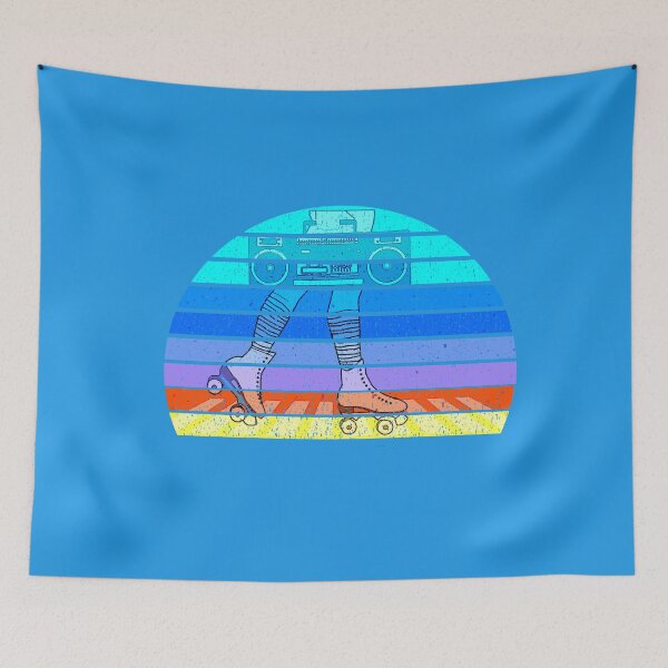 Item preview, 80's Retro Rollerskates How I Roll with my Boombox designed and sold by WOTUFAKA.