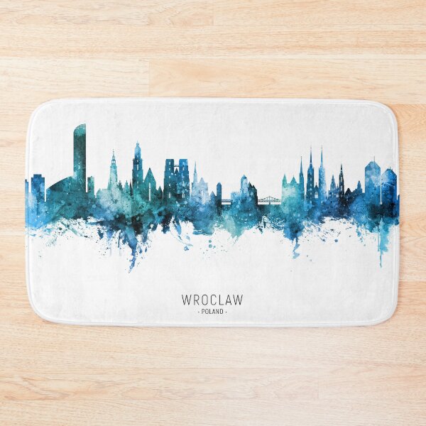 Item preview, Wroclaw Poland Skyline designed and sold by ArtPrints.