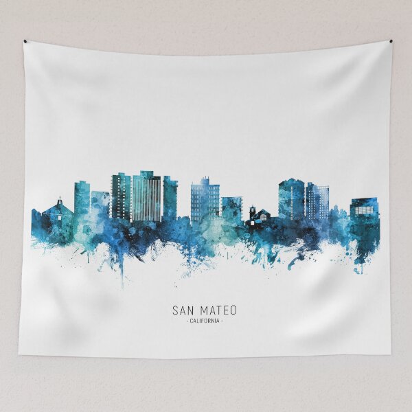 Item preview, San Mateo California Skyline designed and sold by ArtPrints.