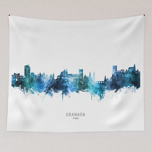 Item preview, Granada Spain Skyline designed and sold by ArtPrints.