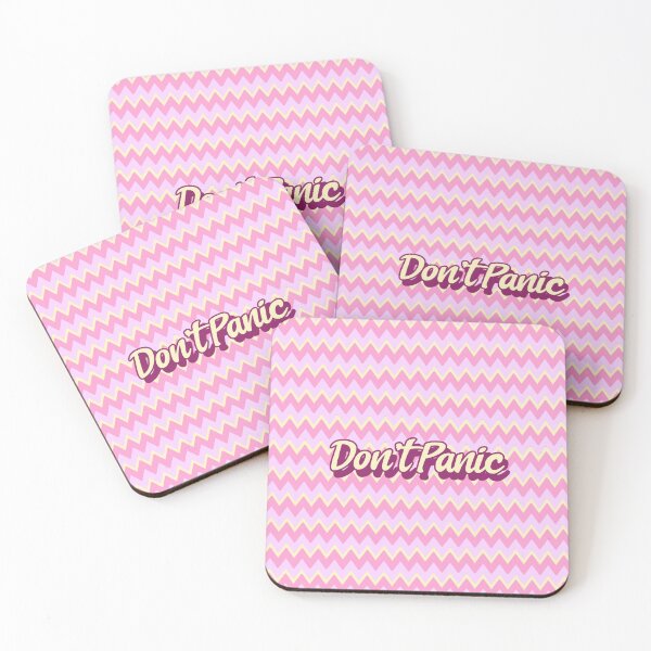 Item preview, Dont Panic Text with Pink Zig Zag Pattern designed and sold by S Y N T H R E A L M.