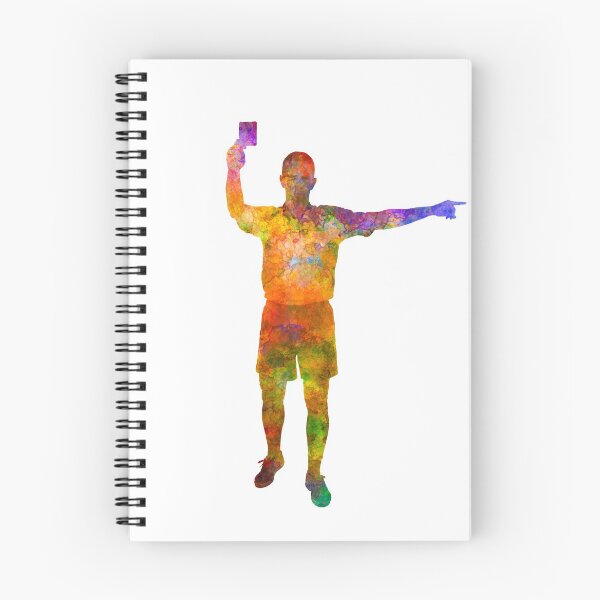 Item preview, Referee in watercolor, foul signaling, red card 02 designed and sold by paulrommer.