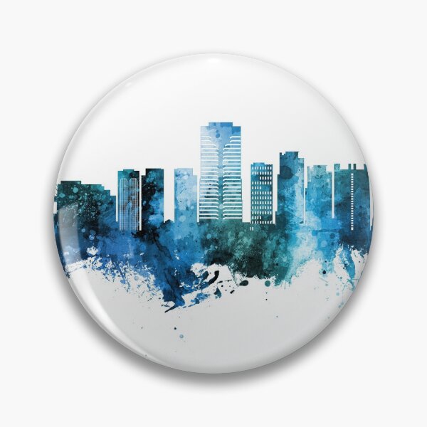 Item preview, Long Beach California Skyline designed and sold by ArtPrints.