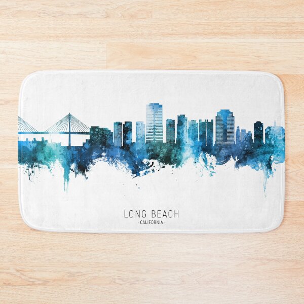 Item preview, Long Beach California Skyline designed and sold by ArtPrints.