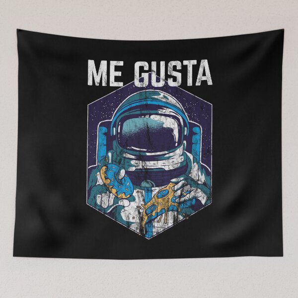Item preview, Me Gusta Pizza Donut Astronaut Helmet Space Spain designed and sold by RJ-Art.