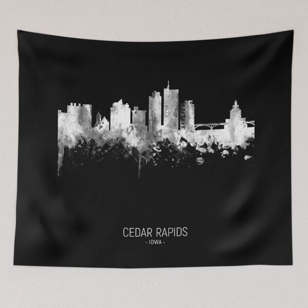 Item preview, Cedar Rapids Iowa Skyline designed and sold by ArtPrints.
