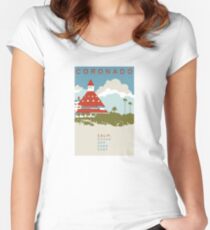 Coronado - Kalifornien. Tailliertes Rundhals-Shirt