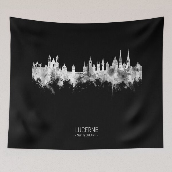 Item preview, Lucerne Switzerland Luzern Skyline designed and sold by ArtPrints.