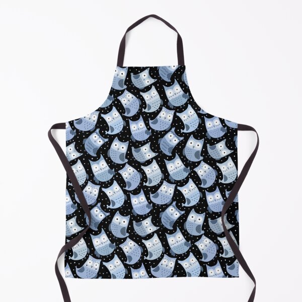 Item preview, Winter Whimsical Cute Owls Birds Blue designed and sold by creative321.