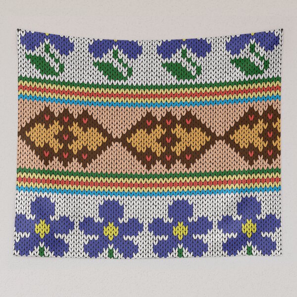 Item preview, Floral Knit Fabric designed and sold by Magia Design.