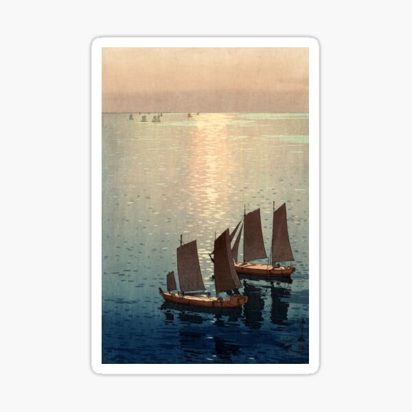 Item preview, The sparkling Sea by Yoshida Hiroshi designed and sold by ArtExpression.