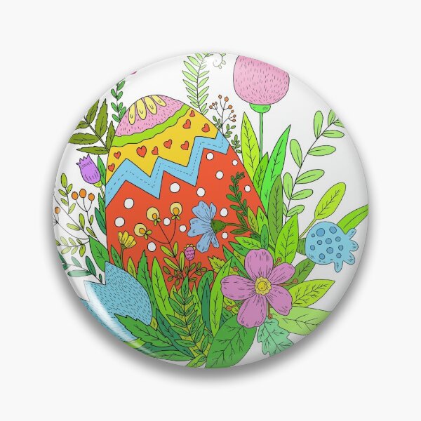 Item preview,  Easter egg and beautiful flowers. designed and sold by Yovin11.
