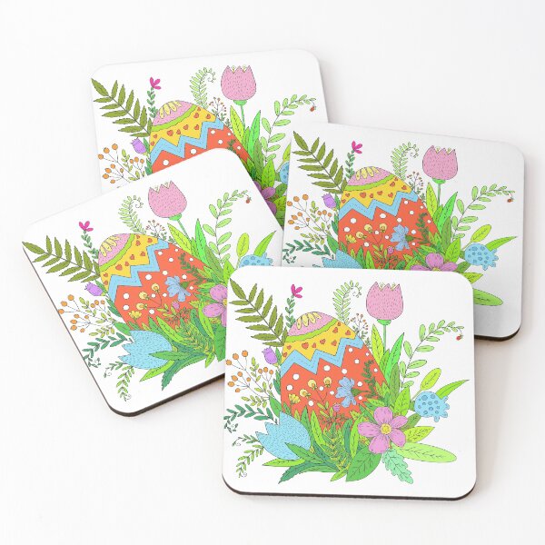 Item preview,  Easter egg and beautiful flowers. designed and sold by Yovin11.