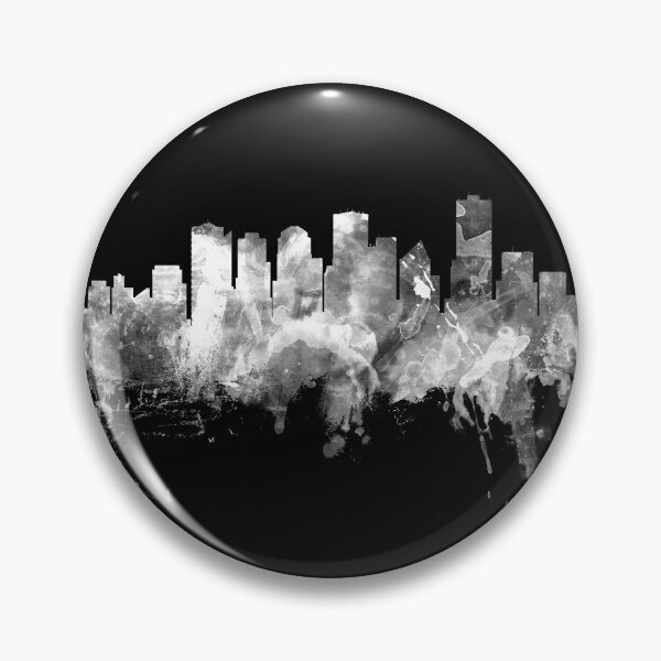 Aperçu de l'œuvre Edmonton Canada Skyline créée et vendue par ArtPrints.