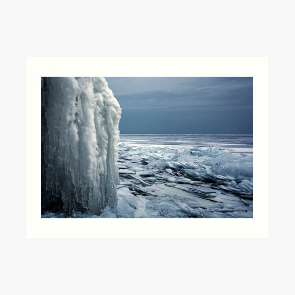 The Gray Hour - Lake Superior Art Print