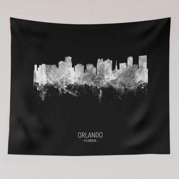 Aperçu de l'œuvre Orlando Florida Skyline créée et vendue par ArtPrints.