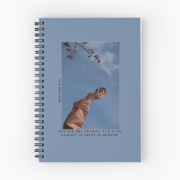 Item preview, Aesthetic "Matthew 5:12" Sky Blue Art designed and sold by The Lord's Love Line.