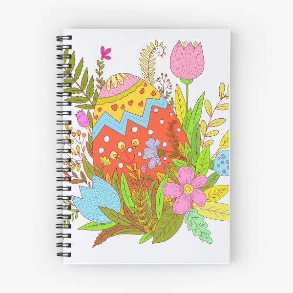Item preview, Easter egg and beautiful flowers. Vivid digital illustration. designed and sold by Yovin11.