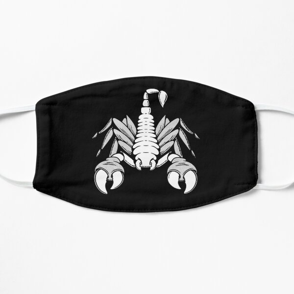 BLACK AND WHITE SCORPION Mask
