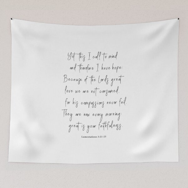 Item preview, Lamentations 3:21-23 designed and sold by corbrand.