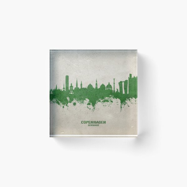 Aperçu de l'œuvre Copenhagen Denmark Skyline créée et vendue par ArtPrints.