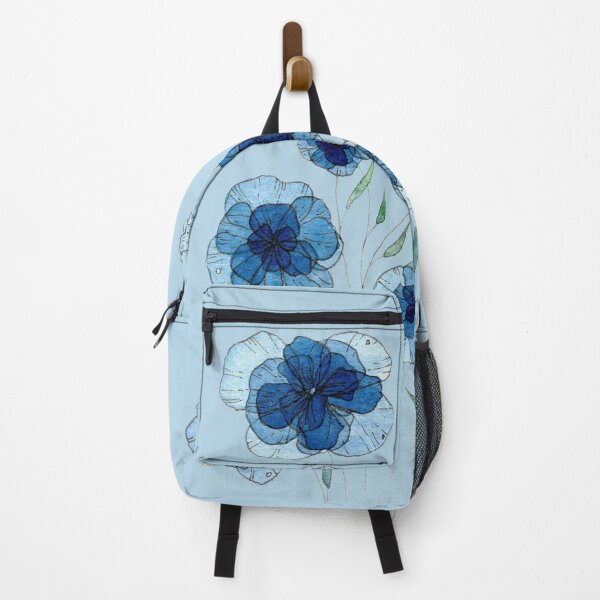 Item preview, Deep blue flowers designed and sold by María Casas Watercolour Designs.
