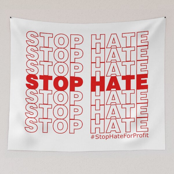 Item preview, Stop Hate, Anti-Trump designed and sold by Solomon Than.