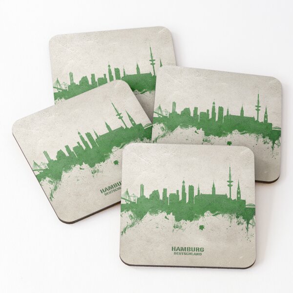 Artikelvorschau, Hamburg Germany Skyline entworfen und verkauft von ArtPrints.