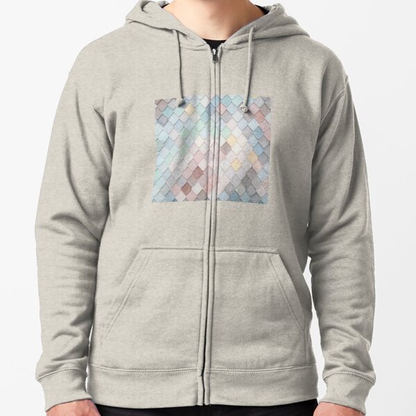 pastel multi coloured hoodie